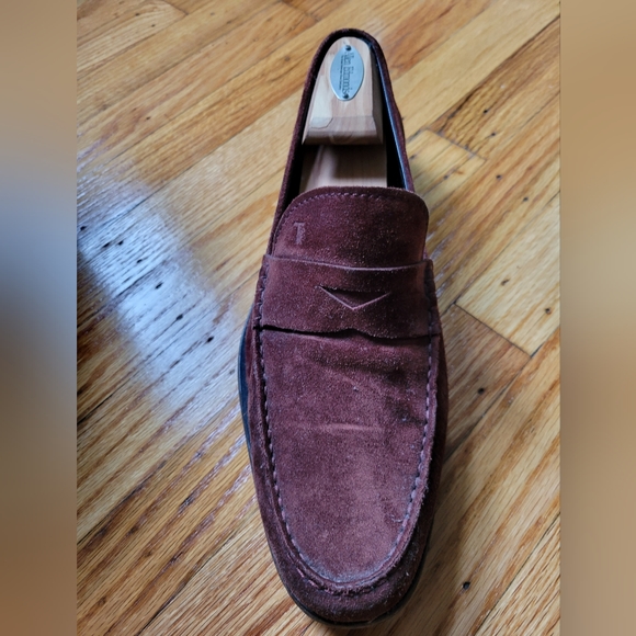 Tod's Loafers in Purple/Red Suede (Size 9) - Picture 3 of 9